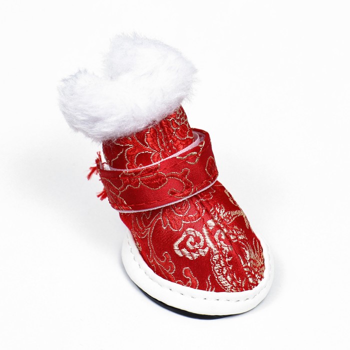 фото Ботинки "забава, набор 4 шт, 5 размер, красные