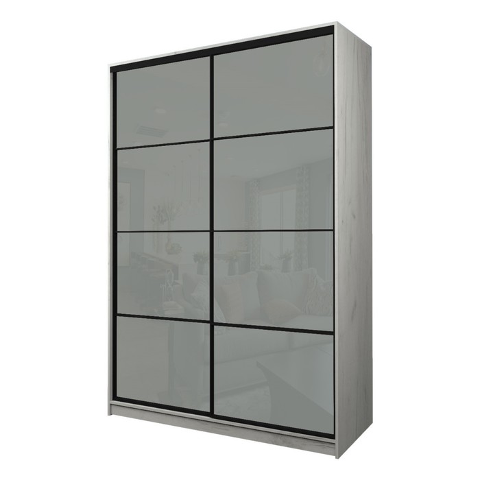 Шкаф-купе 2-х дверный Max 22, 1600×600×2300 мм, цвет дуб крафт белый / стекло светло-серое
Шкаф-купе 2-х дверный Max 22, 1600×600×2300 мм, цвет дуб крафт белый / стекло светло-серое