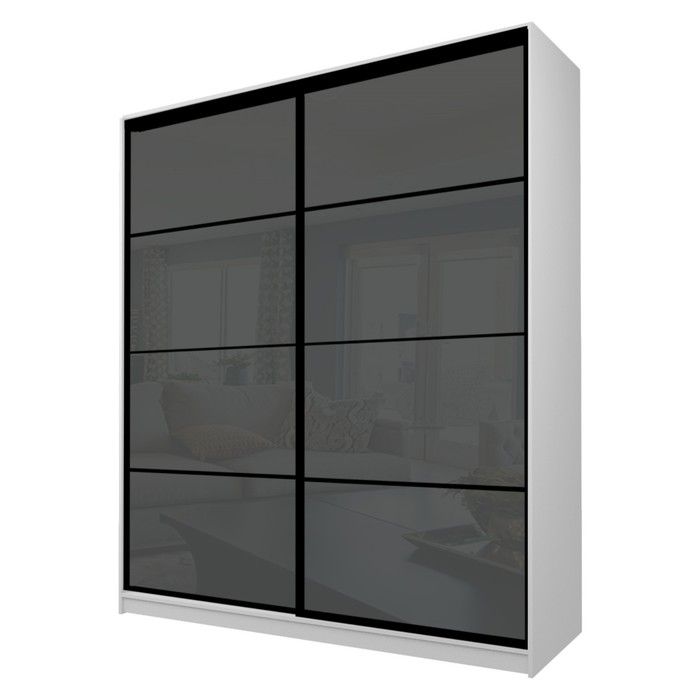 Шкаф-купе 2-х дверный Max 2/22, 2200×600×2300 мм, цвет серый шагрень / стекло тёмно-серое
Шкаф-купе 2-х дверный Max 2/22, 2200×600×2300 мм, цвет серый шагрень / стекло тёмно-серое