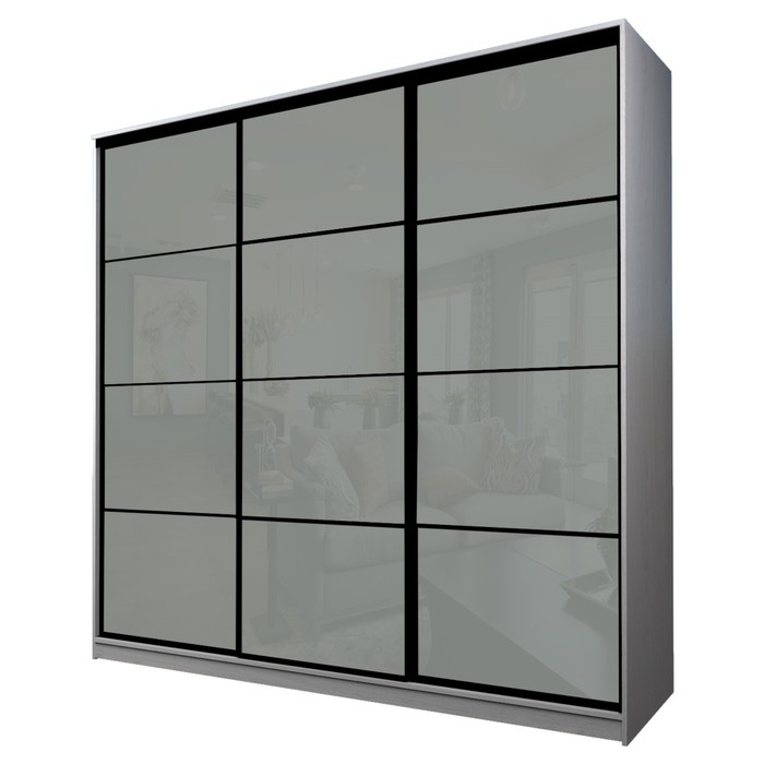 Шкаф-купе 3-х дверный Max 222, 2400×600×2300 мм, цвет ясень анкор светлый / стекло светло-серое
Шкаф-купе 3-х дверный Max 222, 2400×600×2300 мм, цвет ясень анкор светлый / стекло светло-серое