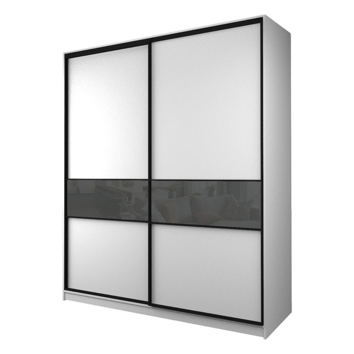Шкаф-купе 2-х дверный Max 2/99, 2200×600×2300 мм, цвет белый шагрень / стекло тёмно-серое
Шкаф-купе 2-х дверный Max 2/99, 2200×600×2300 мм, цвет белый шагрень / стекло тёмно-серое