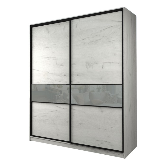 Шкаф-купе 2-х дверный Max 2/99, 2200×600×2300 мм, цвет дуб крафт белый / стекло светло-серое
Шкаф-купе 2-х дверный Max 2/99, 2200×600×2300 мм, цвет дуб крафт белый / стекло светло-серое