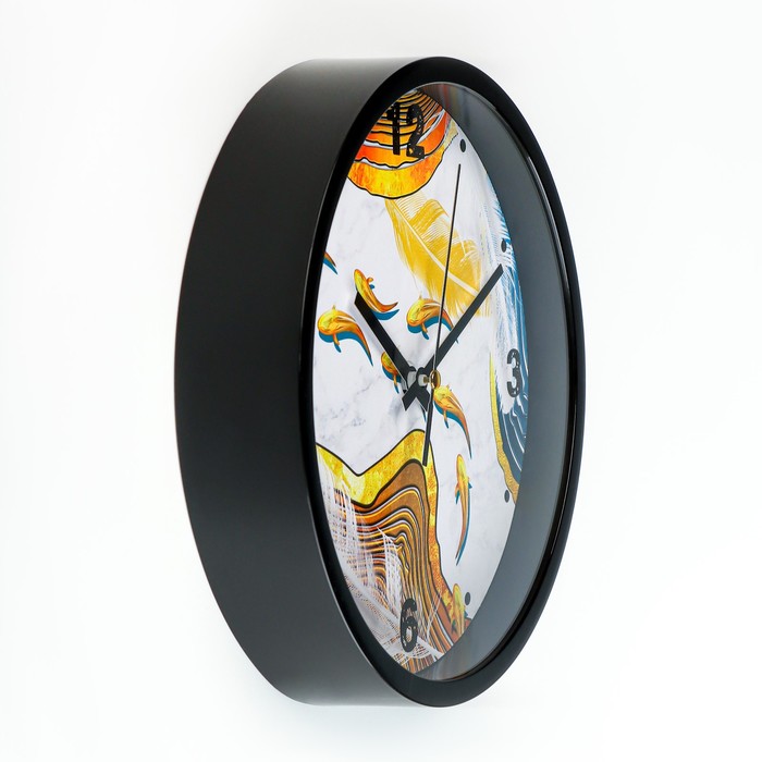 фото Часы настенные "рыбки", d-20 см, плавный ход