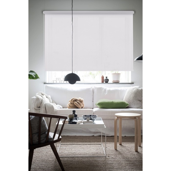 фото Рулонная штора «бонд», 160х160 см, цвет белый эскар