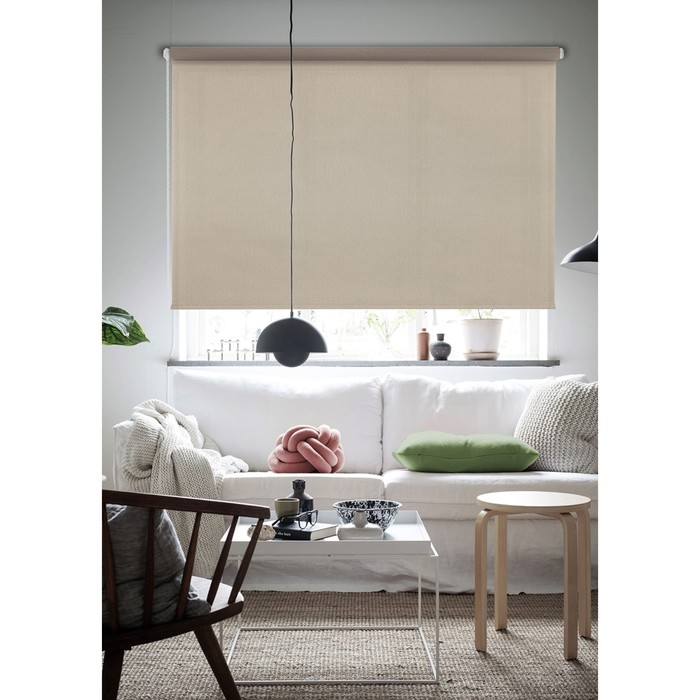 фото Рулонная штора «бонд», 68х160 см, цвет бежевый эскар