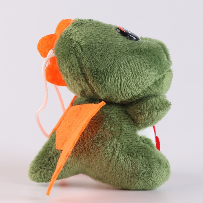 фото Подвеска «дракончик» с цветочком, 9 см, цвет микс