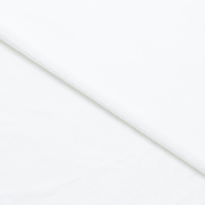 Трикотаж костюмный, велсофт, ширина 160 см, цвет белый 
Трикотаж костюмный, велсофт, ширина 160 см, цвет белый