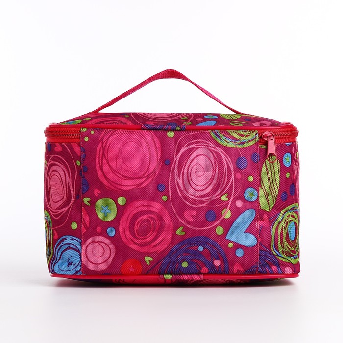 фото Косметичка на молнии, цвет розовый бако текстиль