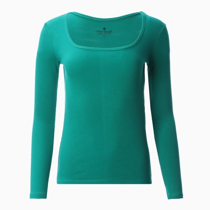 фото Лонгслив женский, цвет тёмно-зеленый, размер m (44) little secret