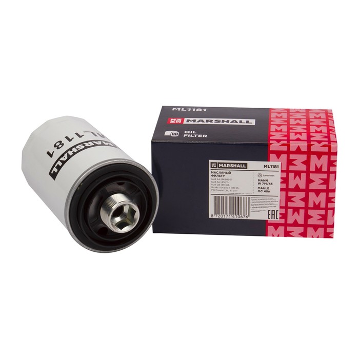 Фильтр масляный Marshall Audi A4 (B8) 07- / A6 (4G) 11- / Q5 08-; Skoda Octavia II 05-; VW Passat (36, 3C) 10-, ML1181
Фильтр масляный Marshall Audi A4 (B8) 07- / A6 (4G) 11- / Q5 08-; Skoda Octavia II 05-; VW Passat (36, 3C) 10-, ML1181