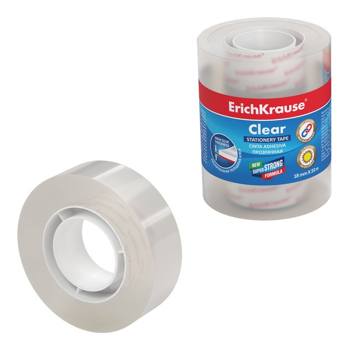 Клейкая лента канцелярская, 18 мм х 33 метра, ErichKrause Clear, прозрачная, в пленке, цена за 1шт.
Клейкая лента канцелярская, 18 мм х 33 метра, ErichKrause Clear, прозрачная, в пленке, цена за 1шт.