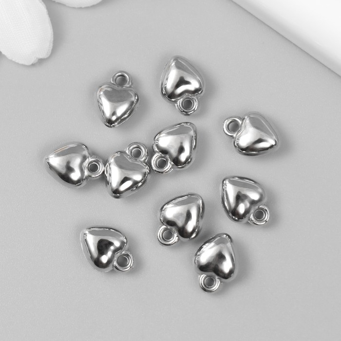 фото Подвеска "сердце" серебро 0,8х1 см