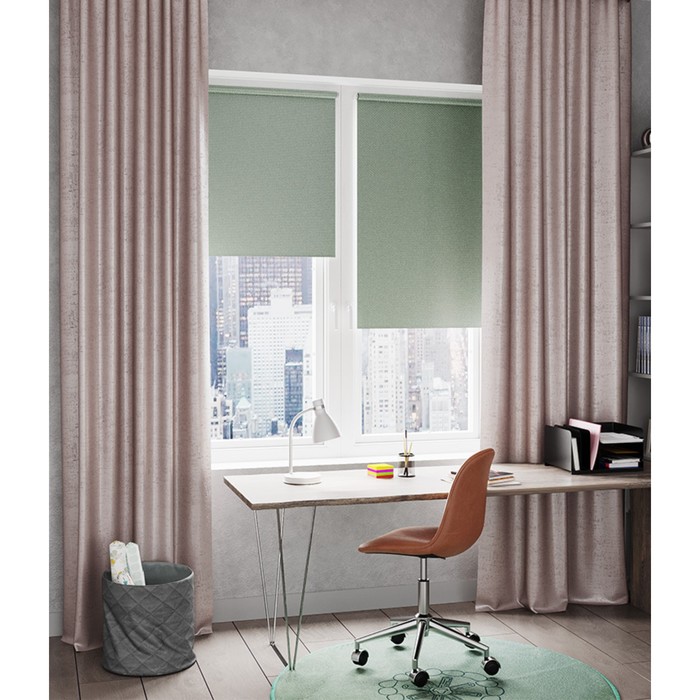 фото Штора рулонная «бостон», 42,5х175 см, цвет шалфей legrand