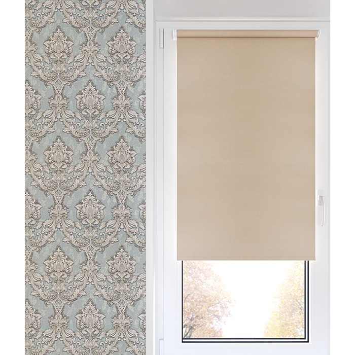 фото Штора рулонная «декор», 42,5х175 см, цвет пудра legrand
