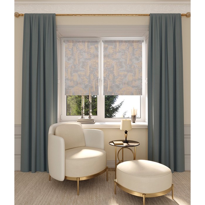 фото Штора рулонная «марко», 57х175 см, цвет темно-серый legrand