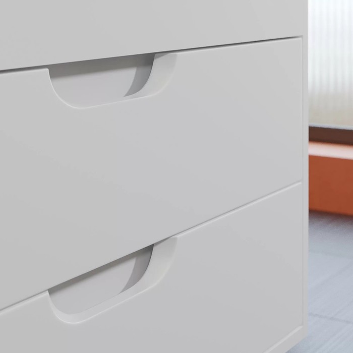 фото Тумба под раковину uperwood modul 80 см, подвесная, матовая, белая