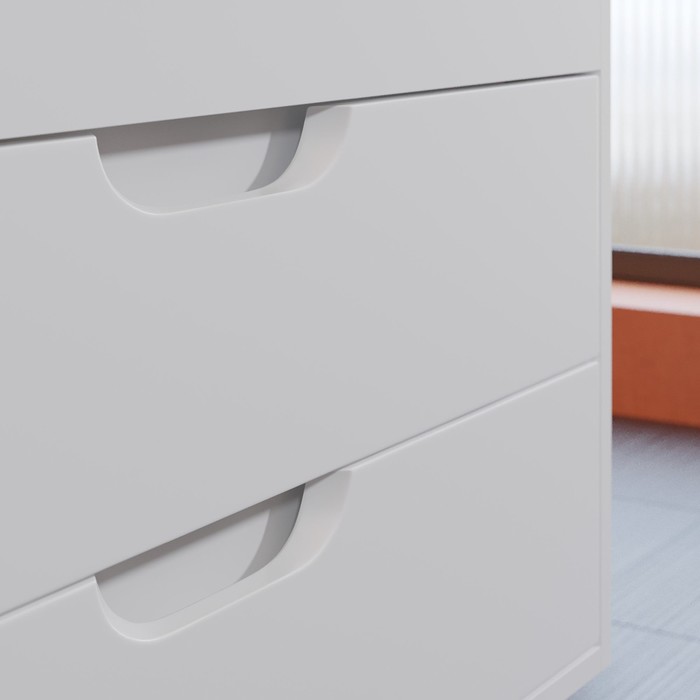 фото Тумба с раковиной uperwood modul 80 см, подвесная, матовая, белая