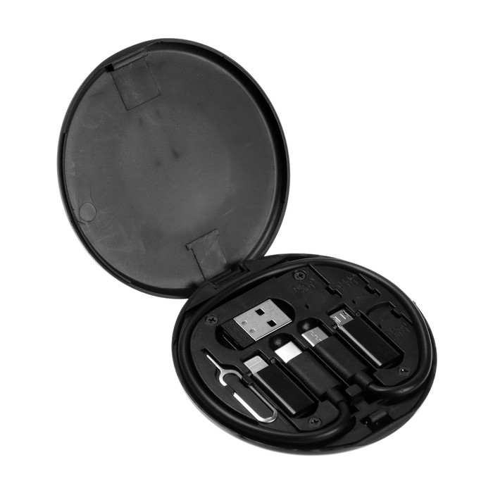 Набор для зарядки 5 в 1, кабель Type-C/Type-C, адаптеры Type-C/MicroUsb, Type-C/lightning
Набор для зарядки 5 в 1, кабель Type-C/Type-C, адаптеры Type-C/MicroUsb, Type-C/lightning