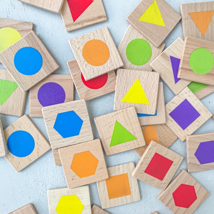 фото Мемори «цветная геометрия», в мешочке zartoy