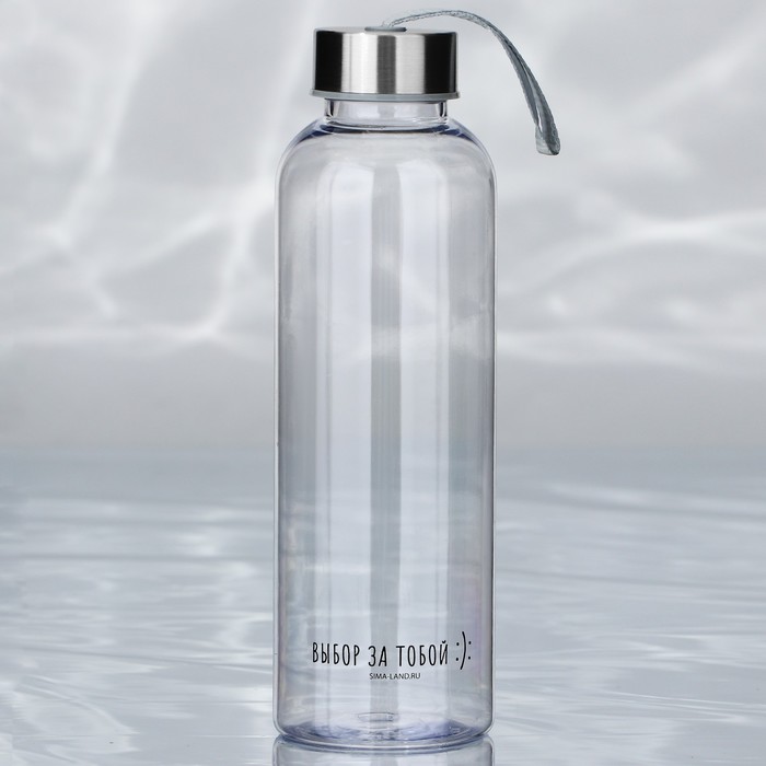 фото Бутылка для воды «выбор за тобой», 600 мл svoboda voli