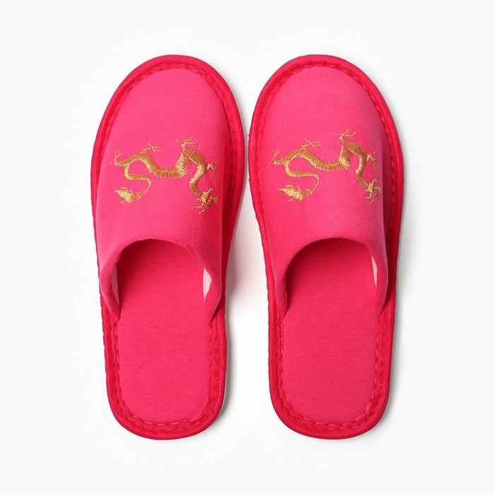 фото Тапочки женские дракон, р.40, розовый tap moda