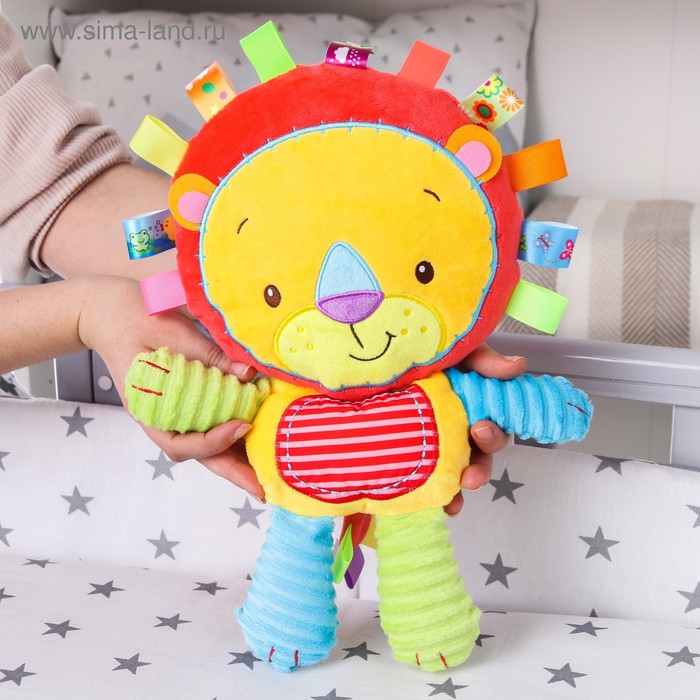 фото Подвеска - погремушка «львенок», с пищалкой, крошка крошка я