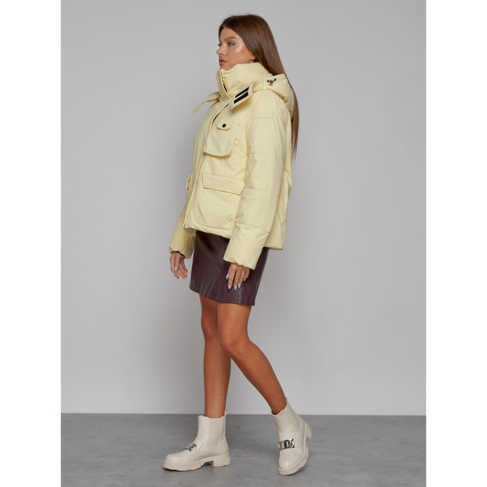 фото Куртка зимняя женская, размер 48, цвет светло-жёлтый mtforce