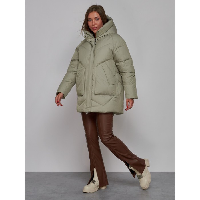 фото Куртка зимняя женская, размер 48, цвет светло-зелёный mtforce