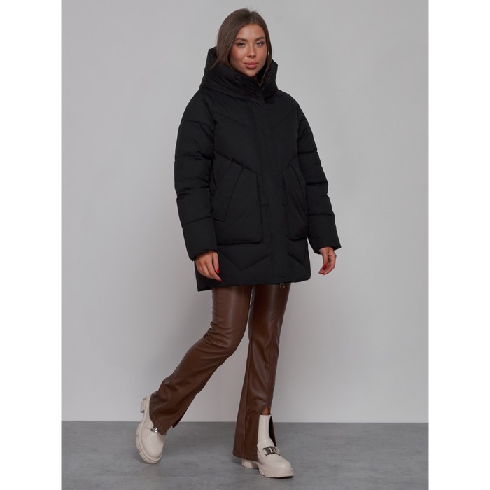 фото Куртка зимняя женская, размер 48, цвет чёрный mtforce