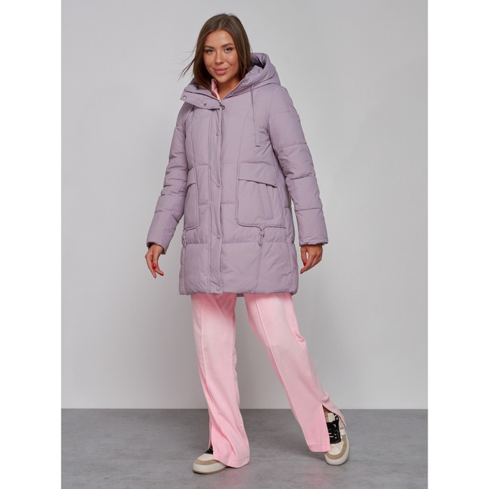фото Куртка зимняя женская, размер 46, цвет розовый mtforce