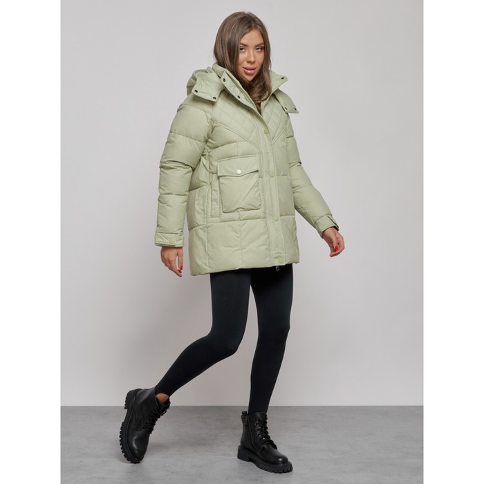 фото Куртка зимняя женская, размер 44, цвет салатовый mtforce