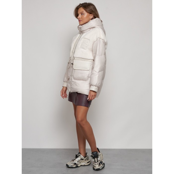 фото Куртка зимняя женская, размер 52, цвет бежевый mtforce