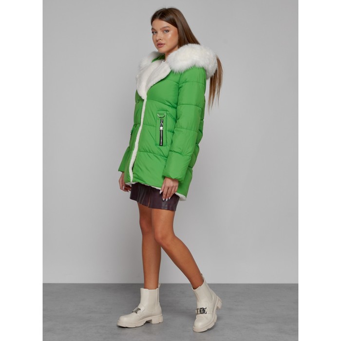 фото Куртка зимняя женская, размер 42, цвет зелёный mtforce