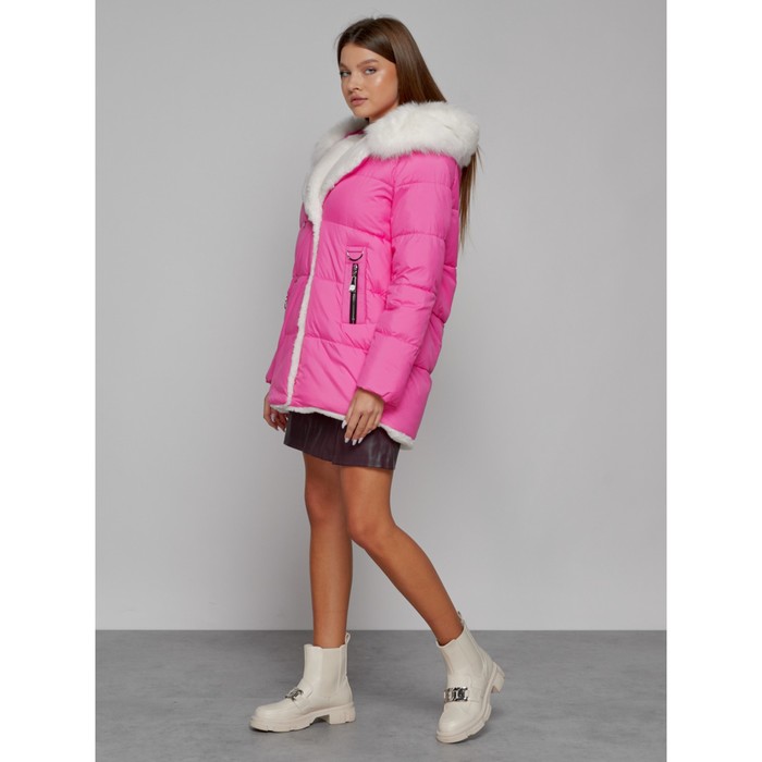 фото Куртка зимняя женская, размер 48, цвет розовый mtforce