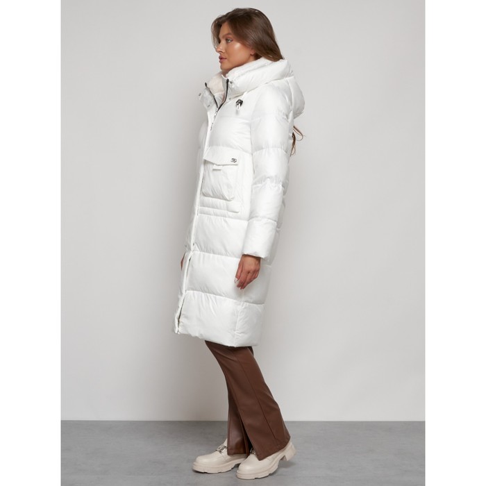 фото Пальто утепленное зимнее женское, размер 48, цвет белый mtforce