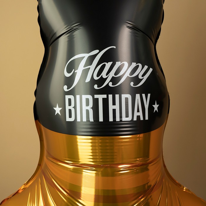 фото Шар фольгированный 50" фигура "бутылка виски, на подставке" grabo