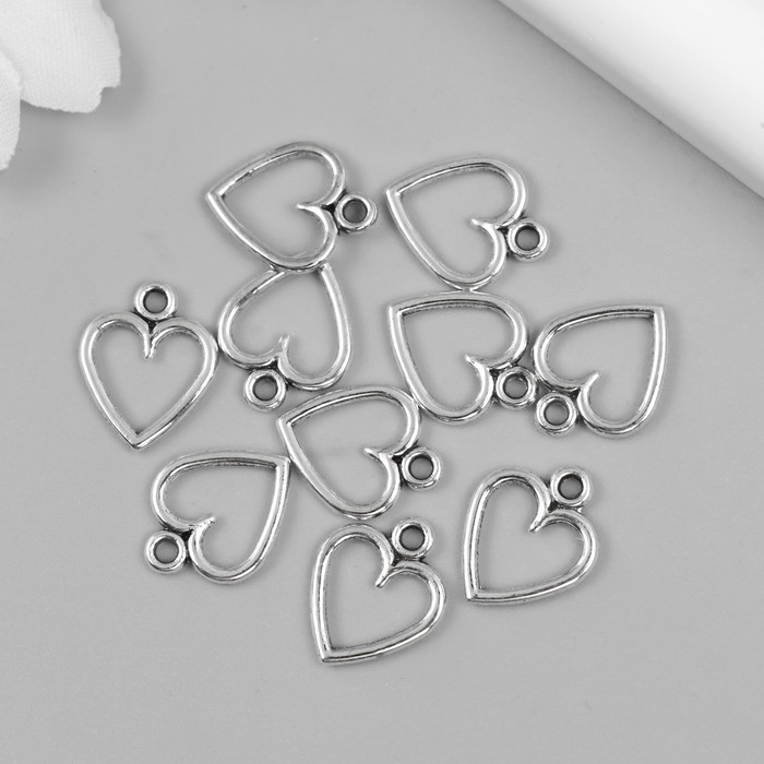 фото Подвеска "сердце" серебро 1х1,3 см