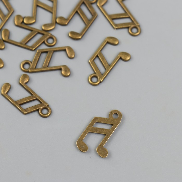 фото Подвеска "нота" бронза 1х1,5 см