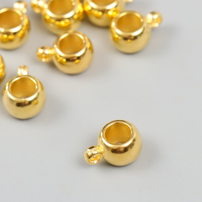 фото Подвеска "бейл" 1,2х1,5 см цвет золото