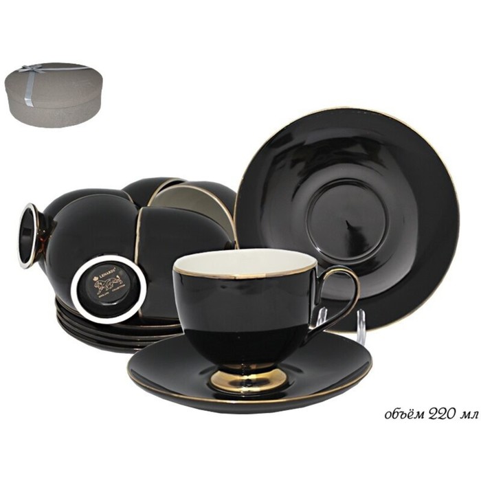 Чайный набор 12 предметов 220 мл, фарфор
Чайный набор 12 предметов 220 мл, фарфор