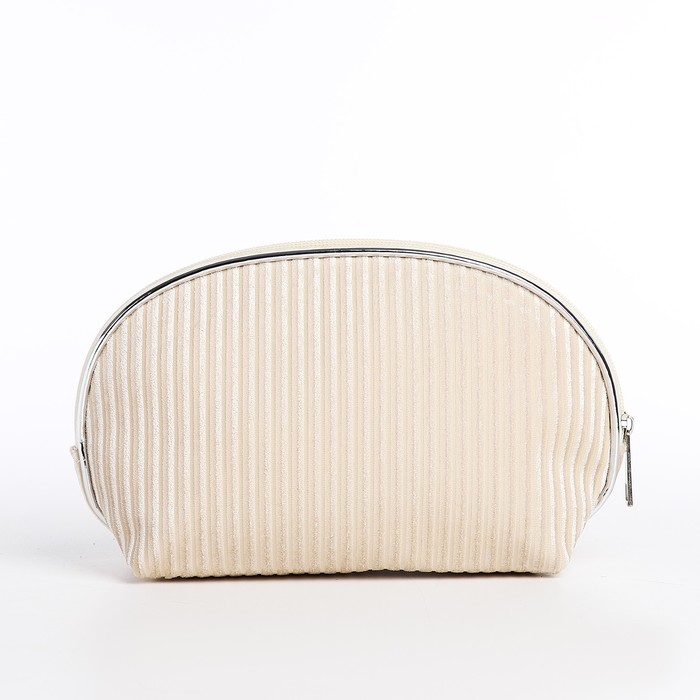 фото Косметичка на молнии, цвет бежевый