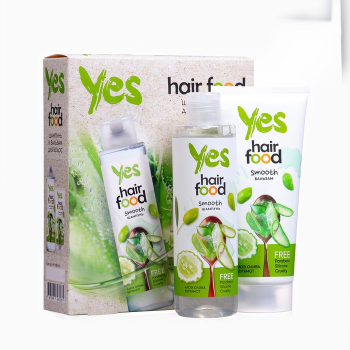 Подарочный набор Yes Hair Food: шампунь для волос, 250 мл + бальзам для волос, 180 мл
Подарочный набор Yes Hair Food: шампунь для волос, 250 мл + бальзам для волос, 180 мл