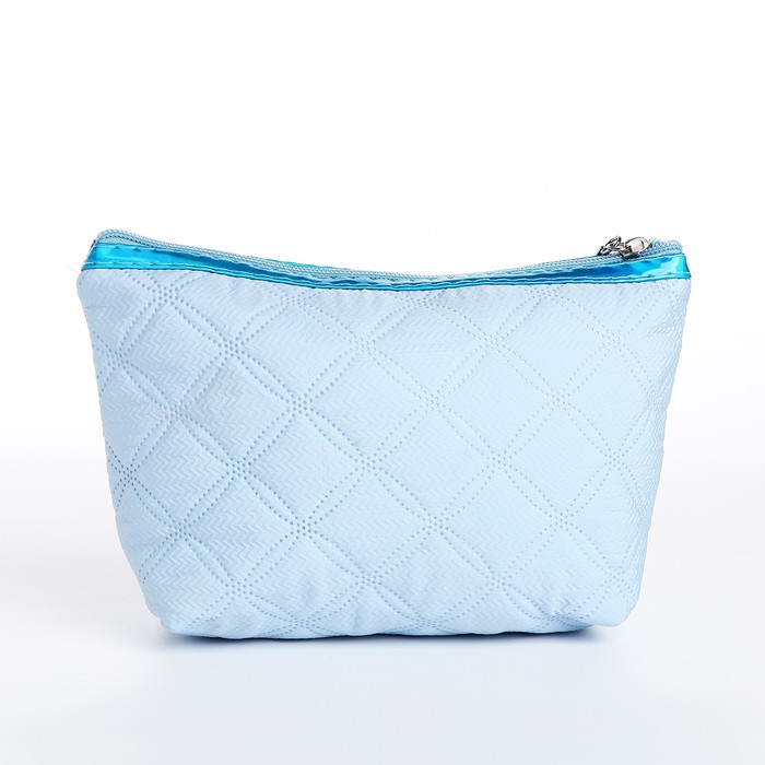 фото Косметичка на молнии, цвет голубой
