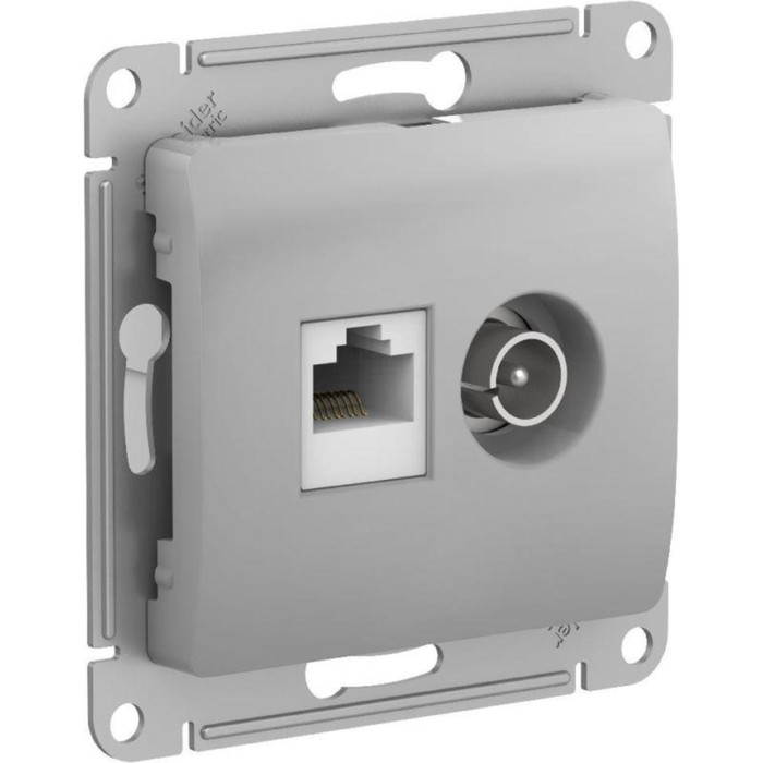 Розетка компьютерная + телевизионная 2-м Glossa RJ45 кат.5E + TV механизм алюм. SE GSL000389
Розетка компьютерная + телевизионная 2-м Glossa RJ45 кат.5E + TV механизм алюм. SE GSL000389