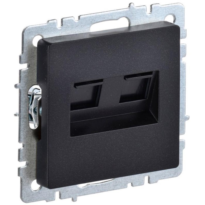 Розетка компьютерная двойная СП RJ45 кат.5E BRITE РК10-2-БрЧ черн. IEK BR-K20-1-K02
Розетка компьютерная двойная СП RJ45 кат.5E BRITE РК10-2-БрЧ черн. IEK BR-K20-1-K02