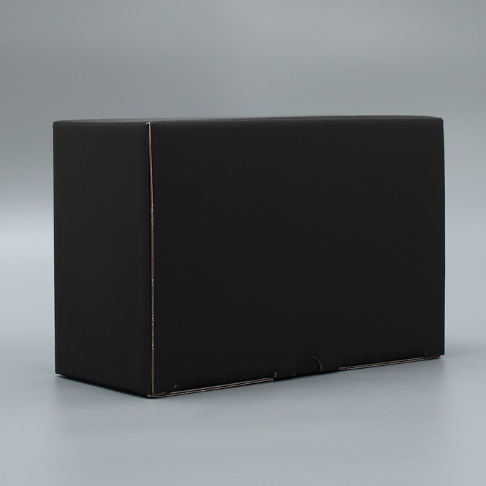 фото Коробка‒пенал «черный», 22 × 15 × 10 см дарите счастье