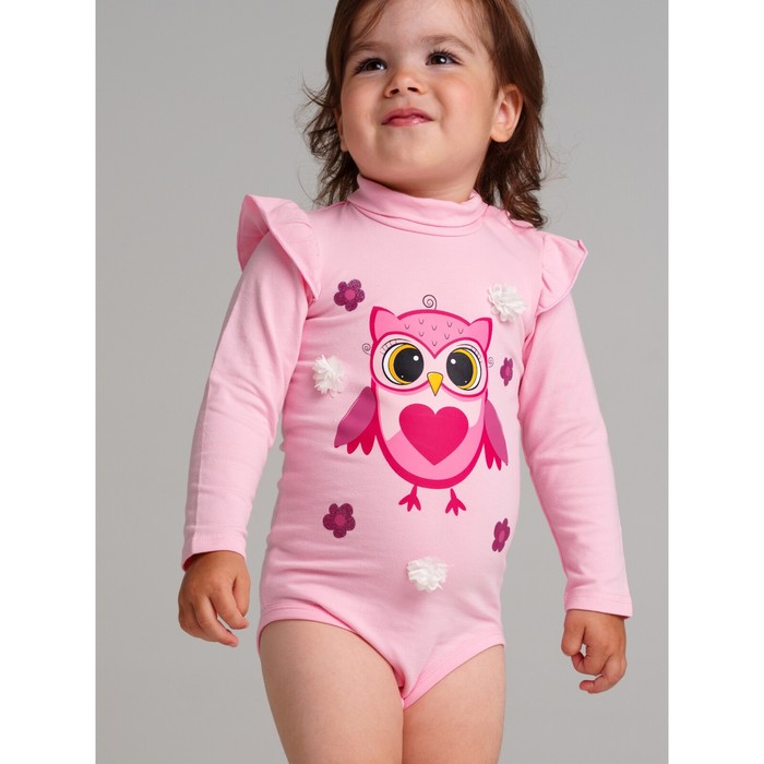 фото Боди-водолазка для девочки, рост 80 см playtoday