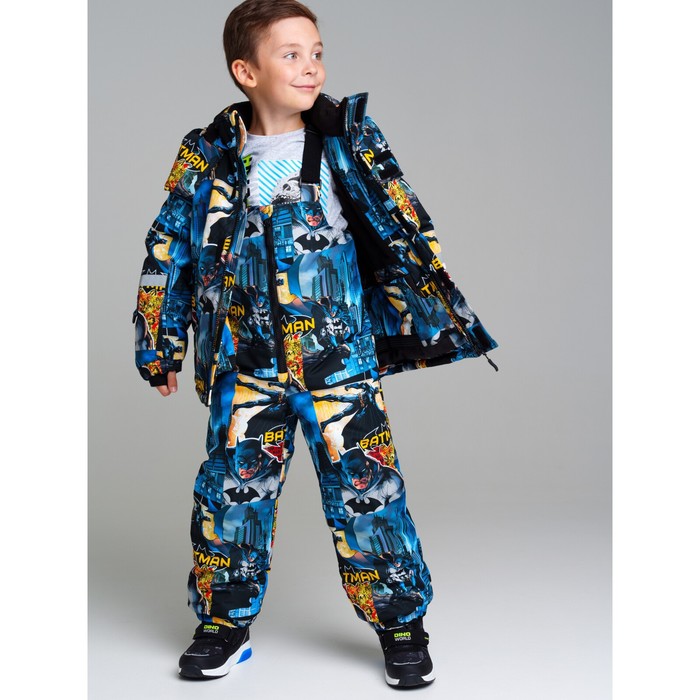 фото Комплект для мальчика: куртка, полукомбинезон, рост 110 см playtoday