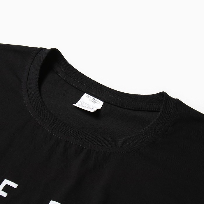 фото Комплект женский домашний feel good (футболка, брюки), цвет чёрный, размер 48 comfort