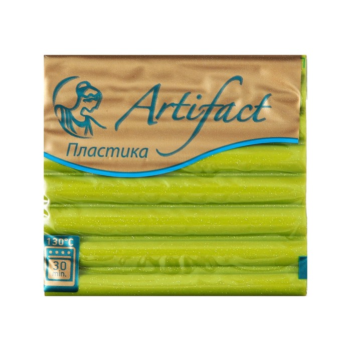 Пластика - полимерная глина 56г, с блёстками, лаймовый
Пластика - полимерная глина 56г, с блёстками, лаймовый